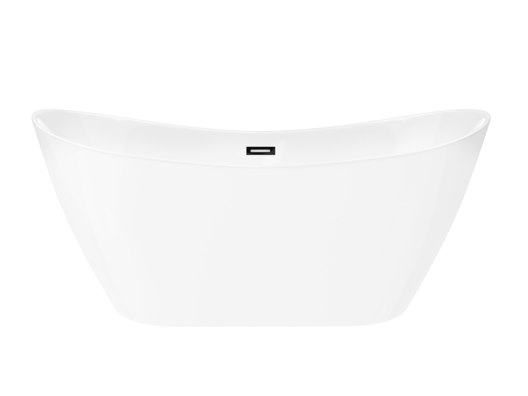 Corsan Nauti Wanna wolnostojąca 160x72 cm biała z wykończeniem czarnym 649179 - odbiór osobisty: Kraków, Warszawa