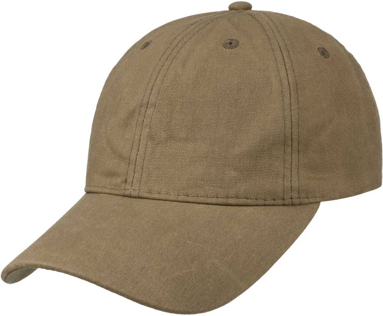 Waxed Bauwolle Cap by Lipodo, jasnobrązowy, One Size