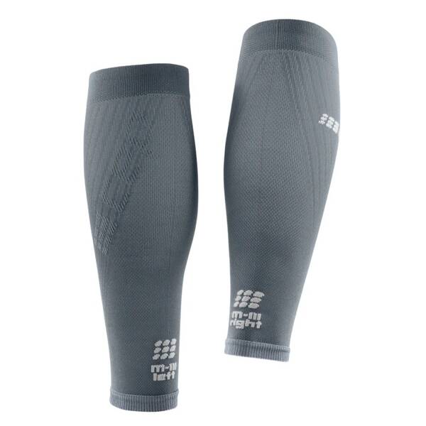CEP opaski kompresyjne męskie ULTRALIGHT CALF SLEEVE szare
