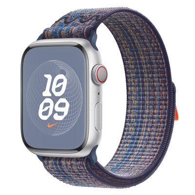Apple sportowa Nike w kolorze sportowego błękitu/pomarańczowym do koperty 45 mm
