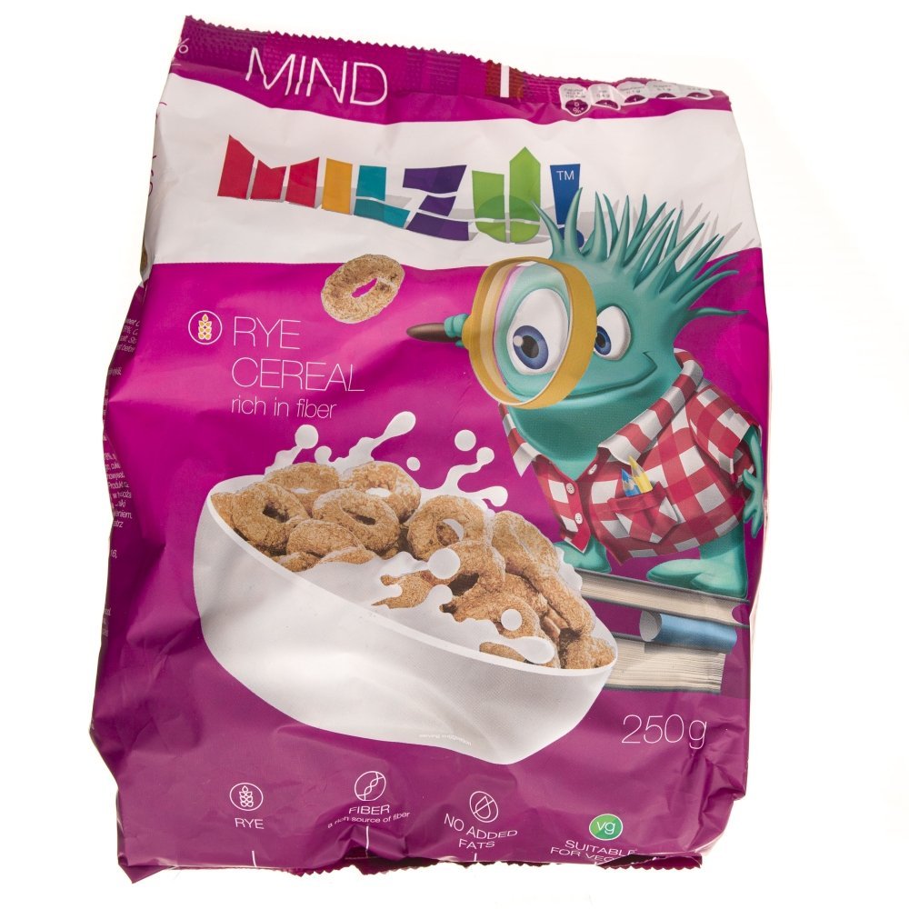 Milzu Płatki żytnie kółeczka Umysł 250 g Milzu M00-400C-66522