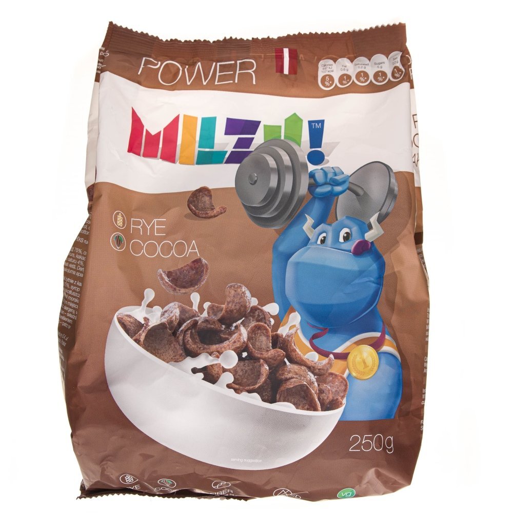 Milzu Płatki żytnie łódeczki Siła 250 g Milzu M00-5621-853F7