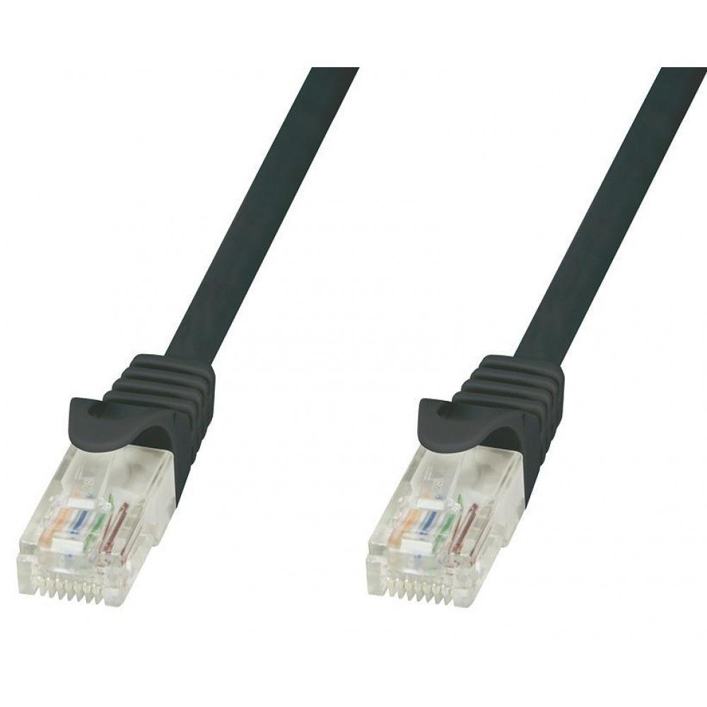 Techly Patchcord Cat.5e UTP CCA 20m czarny