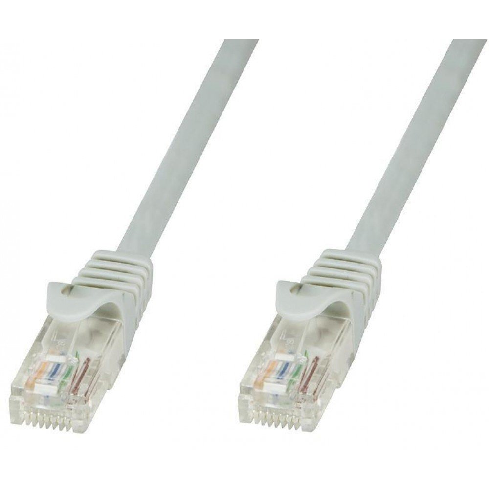 Techly Patchcord Cat.5e UTP CCA 10m szary