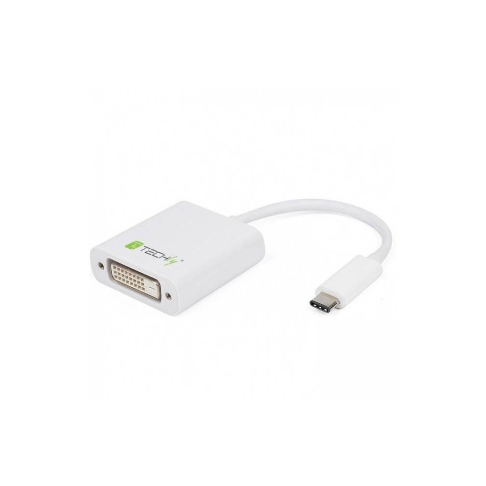 Techly Adapter USB USB-C na DVI Biały 020386