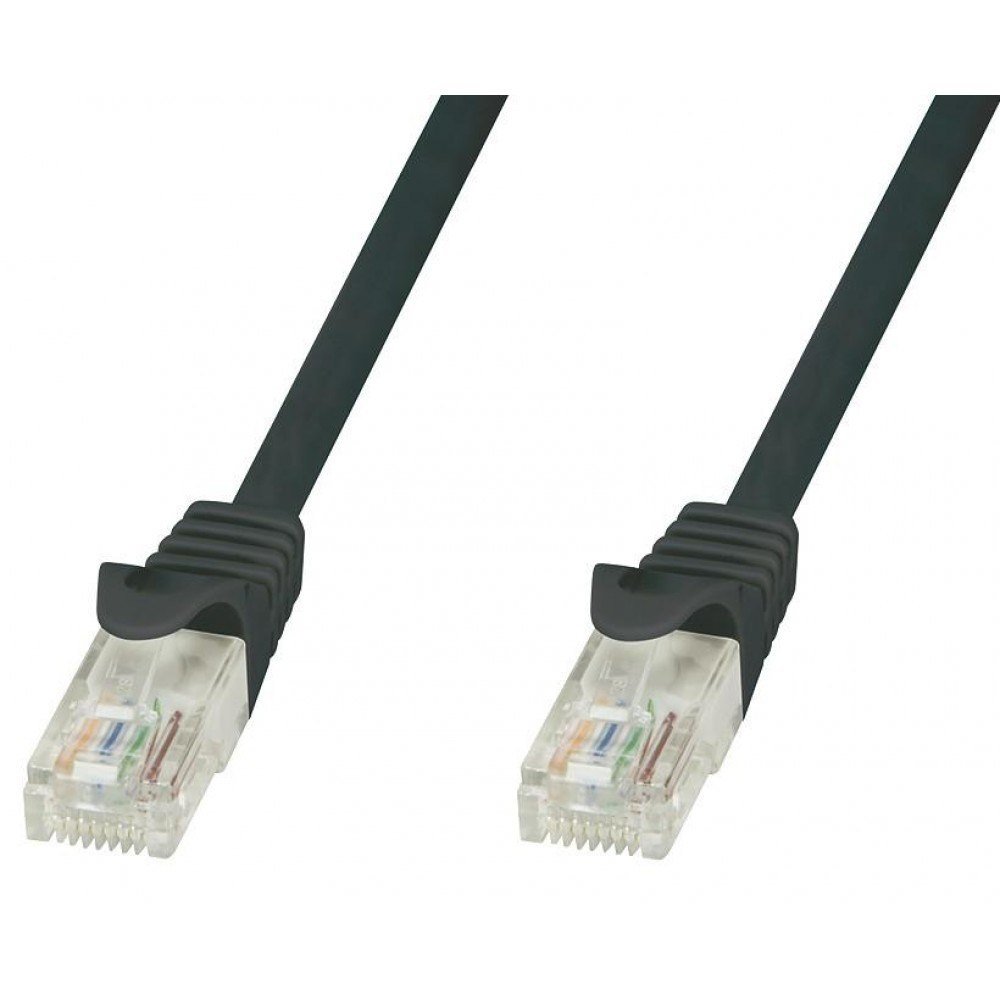 Techly TechlyPro Kabel sieciowy patch cord RJ45 Cat5e UTP CCA 1m czarny 24148