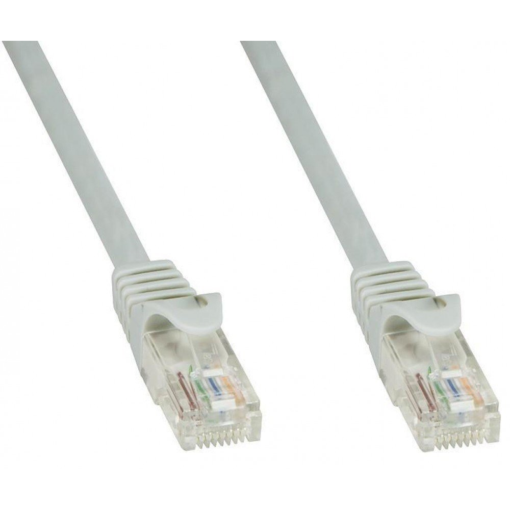 Techly Patchcord Cat.6 UTP CCA 1m szary