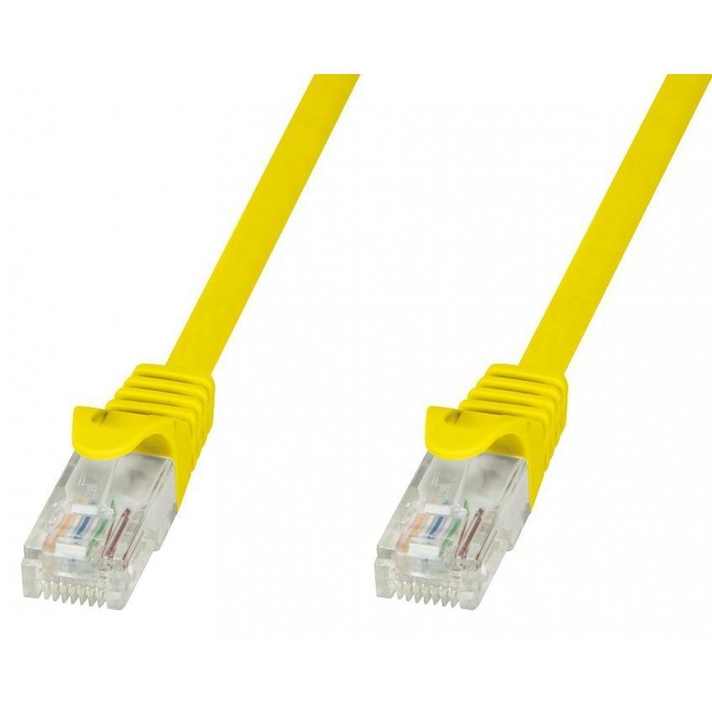 Techly Patchcord Cat.5e UTP CCA 0,25m żółty