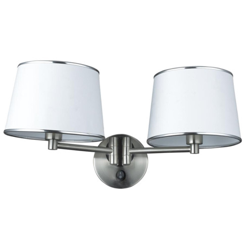 Nowoczesny kinkiet dwuramienny - K193 N9-F63