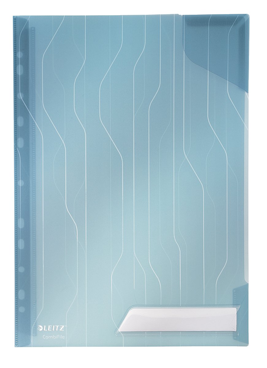 Folder Combifile, A4, transparentny niebieski
