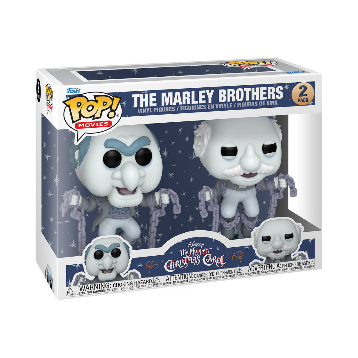 Funko POP! Disney, figurka kolekcjonerska, The Muppet, Glaceon, Marley Brothers, 2pack.