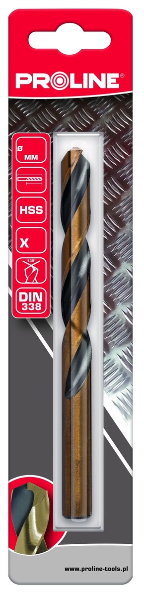 Wiertło do metalu HSS DIN338 szlifowane krawędzie 11.5mm sztuk 1 blister Proline