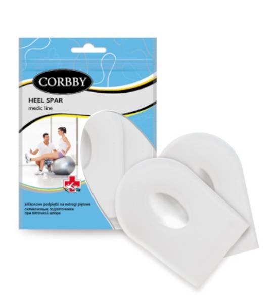 Silikonowe podpiętki corbby na ostrogi piętowe M