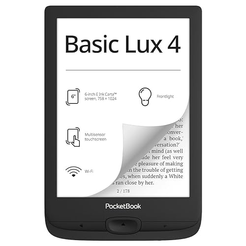 POCKETBOOK 618 Basic Lux 4 Czarny wersja niemiecka