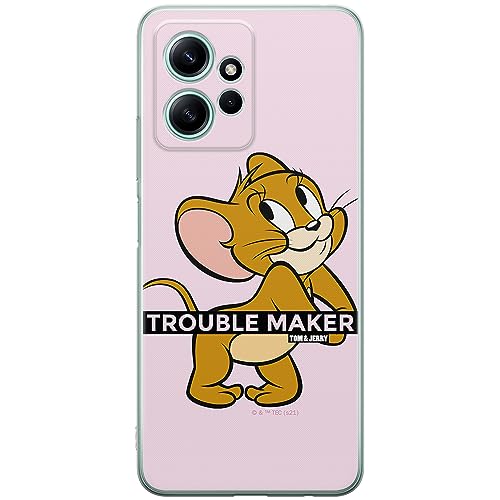ERT GROUP etui na telefon Xiaomi REDMI NOTE 12 4G, case oryginalny i oficjalnie licencjonowany przez Tom & Jerry, wzór 012, optymalnie dopasowane, plecki z TPU
