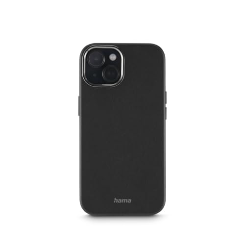 Hama Etui na telefon Apple iPhone 15 (futerał, case, cover, antypoślizgowe, ochrona, ładowanie bezprzewodowe, elastyczne) czarne