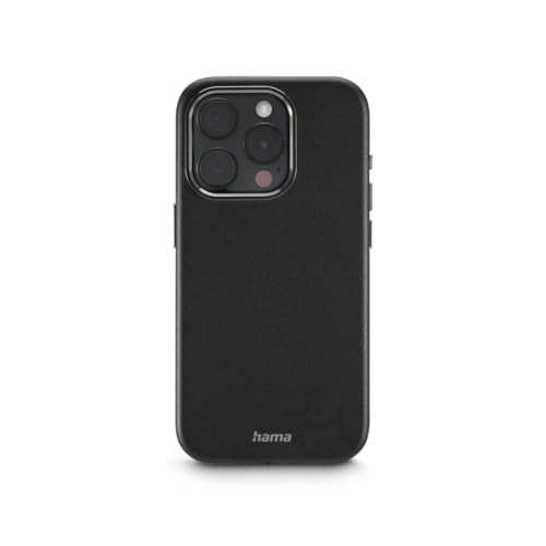 Hama Etui na telefon Apple iPhone 15 PRO (futerał, case, cover, antypoślizgowe, ochrona, ładowanie bezprzewodowe, elastyczne) czarne