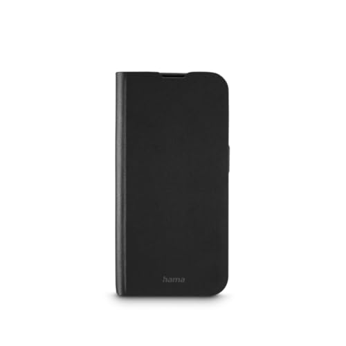 Hama Etui na telefon Apple iPhone 15 (futerał, booklet, z klapką, zamykane, przegródki na karty, antypoślizgowe, ze sztucznej skóry, podpórka) czarne