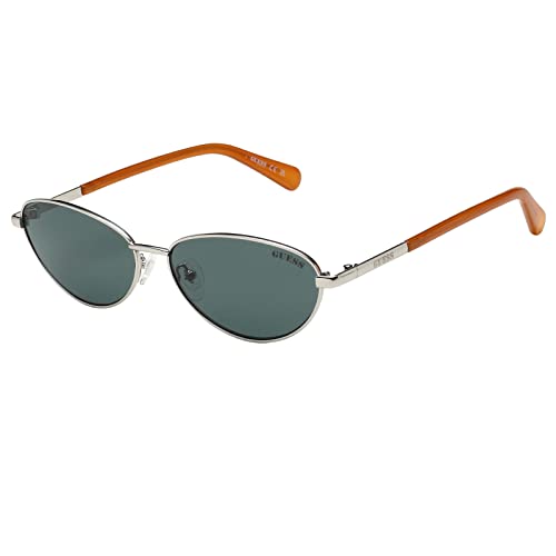 Guess Unisex GU8230 Okulary przeciwsłoneczne, Shiny Light niklowane, 57