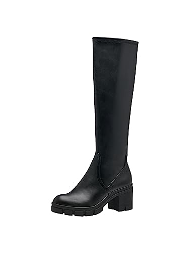 Tamaris Damskie botki 1-1-25600-41, czarny, 36 EU