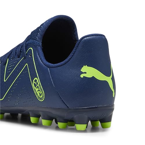 PUMA Unisex Future Play Mg Jr buty piłkarskie dla dzieci, Perski niebieski Pro zielony, 36 EU