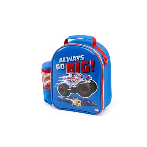 Plecak Torba 2 w 1 Hot Wheels z butelką dla dzieci Świetny jak uchwyt na przekąskę