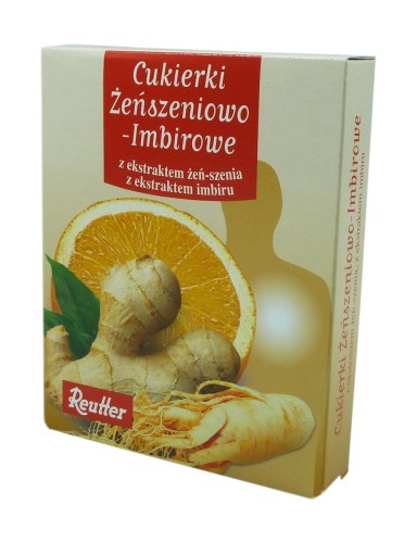 REUTTER Cukierki Żeńszeń + Imbir 50g REUTTER 21SZUCURZE