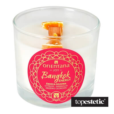 Orientana Bangkok Energy Candle Świeca sojowa - cytrusy, marakuja, drzewo cedrowe 110 g