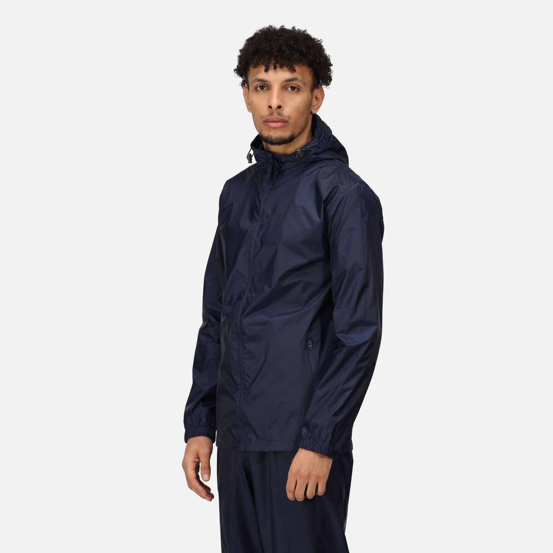 Regatta Professional Męska Kurtka Przeciwdeszczowa + Worek Packaway Granatowy, Rozmiar: Xxxl