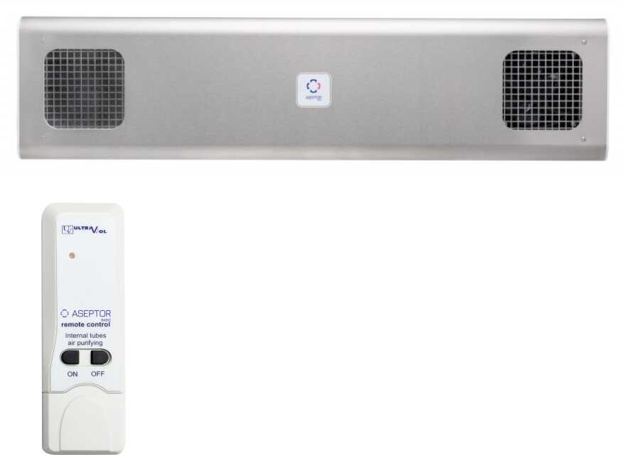 ASB-236W RC INOX lampa UV-C Aseptor Basic przepływowa ścienna z pilotem