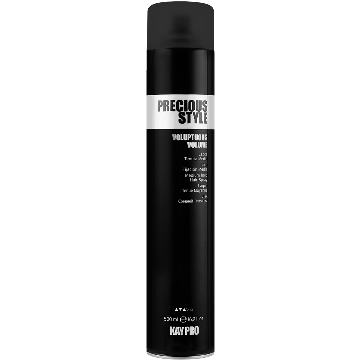 KayPro Precious Style Voluptuous Volume, Średnio utrwalający lakier, 500ml