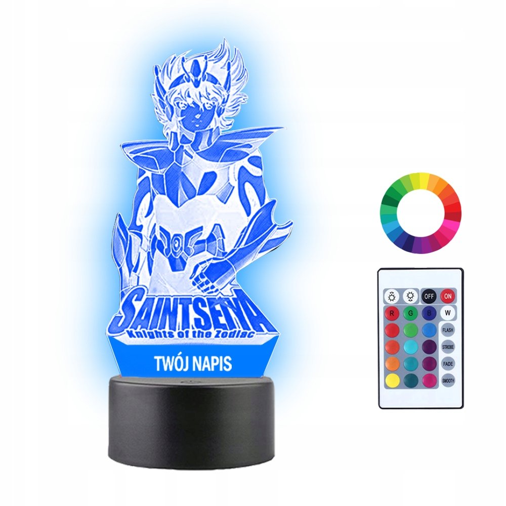 Lampka Nocna 3D LED Saint Seiya Rycerze Zodiaku