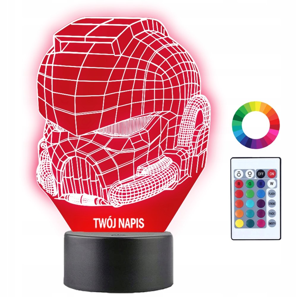 Lampka Nocna 3D LED Star Wars Stormtrooper Prezent