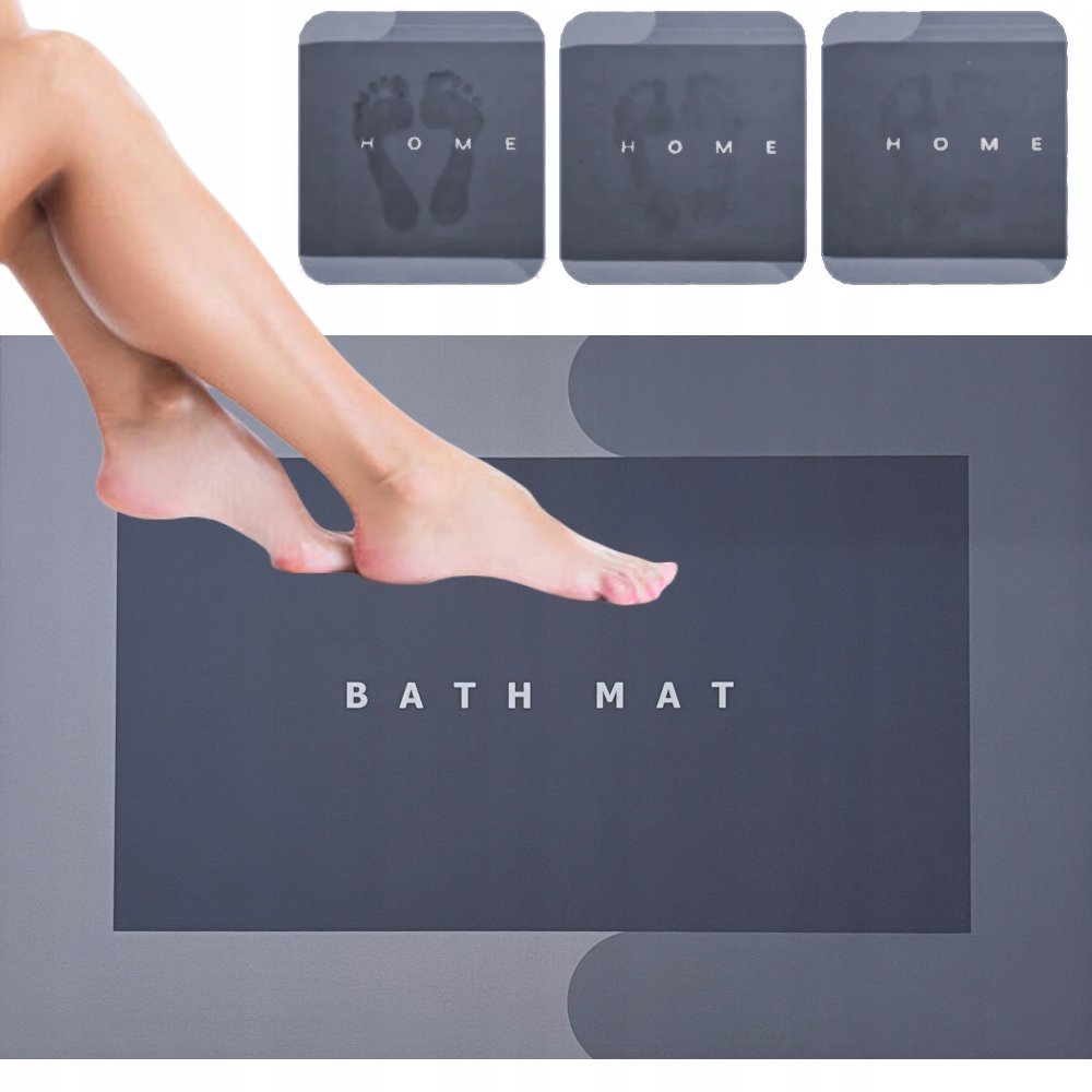 Mata Łazienkowa Szybkoschnąca Duży Dywanik Chłonny Prostokątna