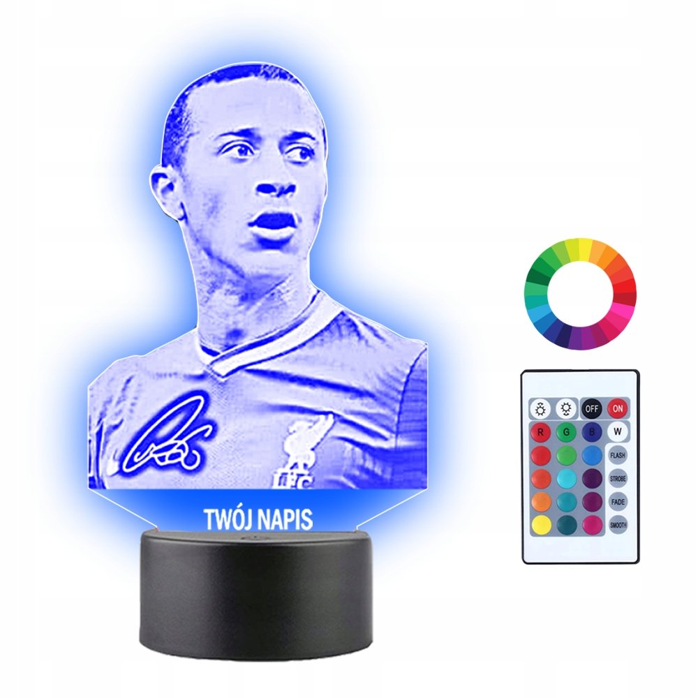 Lampka Nocna 3D Led Thiago Alcantara Prezent