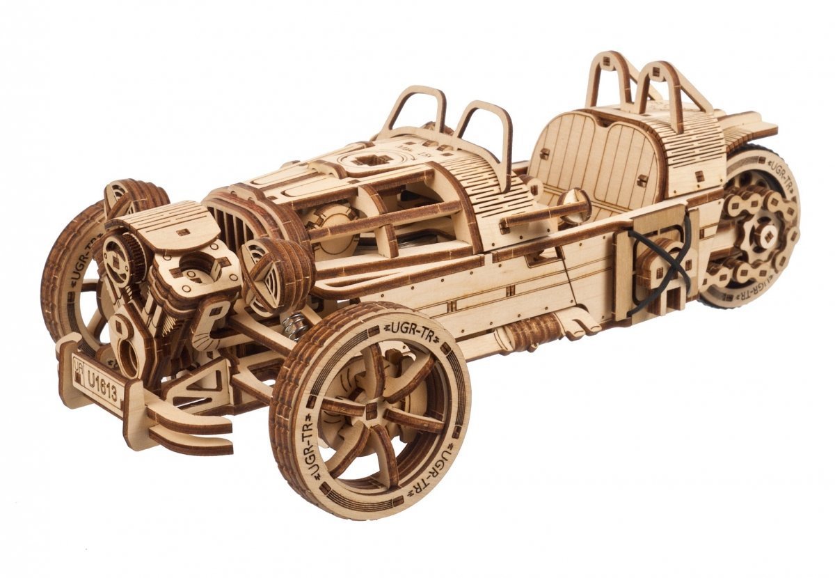 Puzzle 3D Drewniane Trójkołowiec Ugr-S Ugears