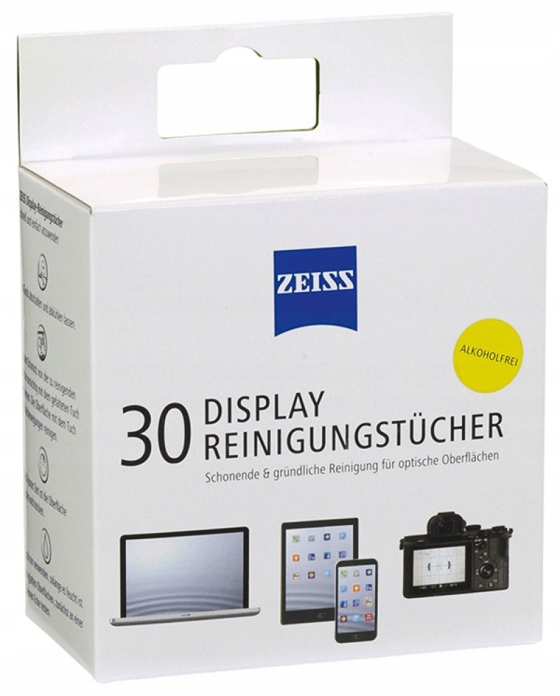 INNY Chusteczki Do Czyszczenia Ekranów Tabletów I Laptopów Zeiss 30 Szt Białe 104L433