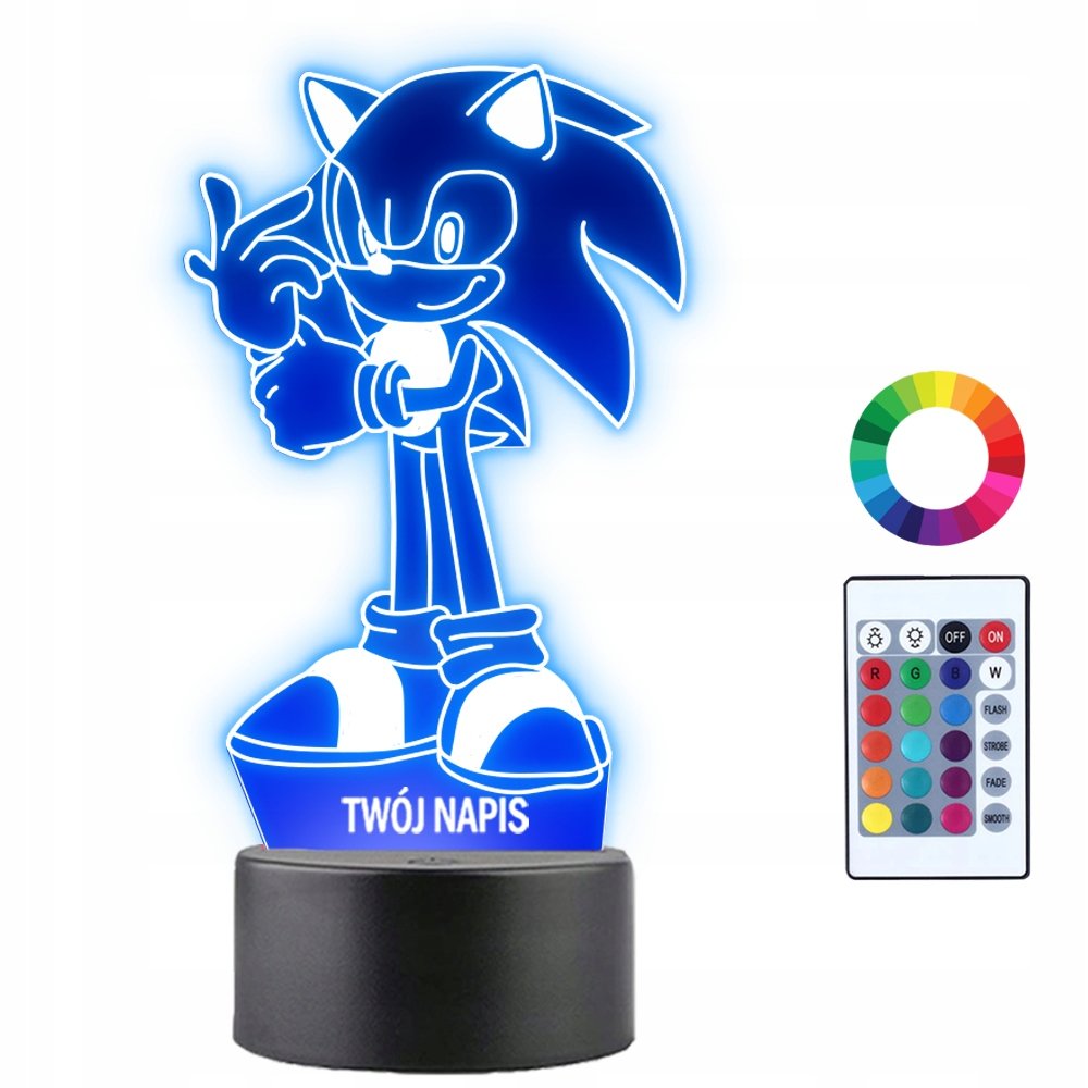 Lampka Nocna 3D LED Sonic Prezent