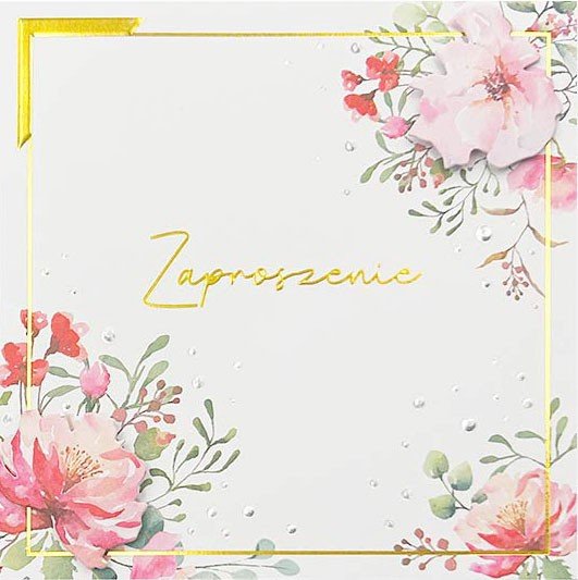 Zaproszenia uniwersalne, eleganckie zestaw 5 szt PCZP42