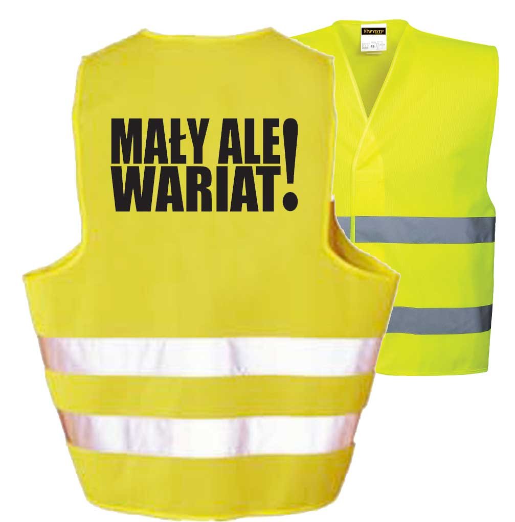 Kamizelka odblaskowa imprezowa MAŁY ALE WARIAT ! LIBRES MAŁYWARIAT 1122334457745