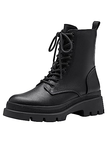 Tamaris Damskie botki 1-1-25237-41, czarny mat, 39 EU