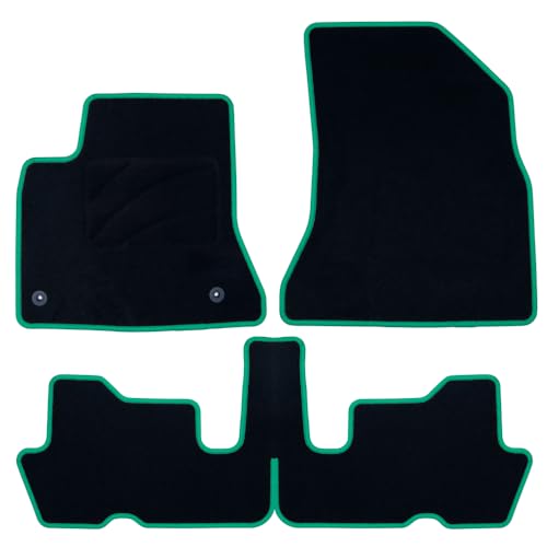 OCC DESIGN Dywan Niestandardowy Citroen C4 Picasso (2006-2013) CP Ribete Zielony