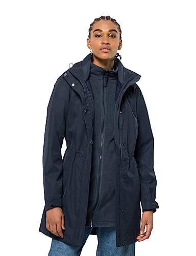 Jack Wolfskin Ottawa Płaszcz Kurtka, Night Blue, XS Kobiety