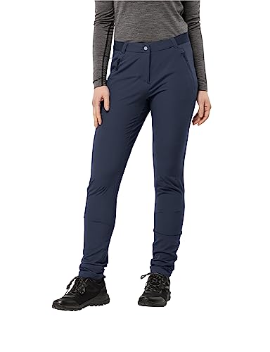 Jack Wolfskin Damskie spodnie z kamieni jajkowatych, Night Blue, 42