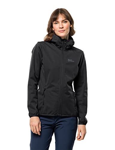 Jack Wolfskin Damska kurtka z ochroną przed wiatrem, czarna, L