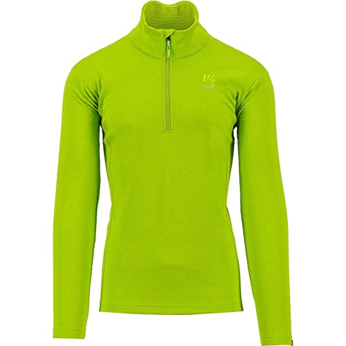 Karpos 2500709-044 KORONKI Half Zip Długa koszulka Męska Wapno Zielony Rozmiar XXL