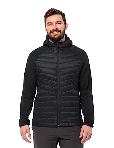 Jack Wolfskin Męska kurtka Routeburn Pro Hybrid, czarna, S