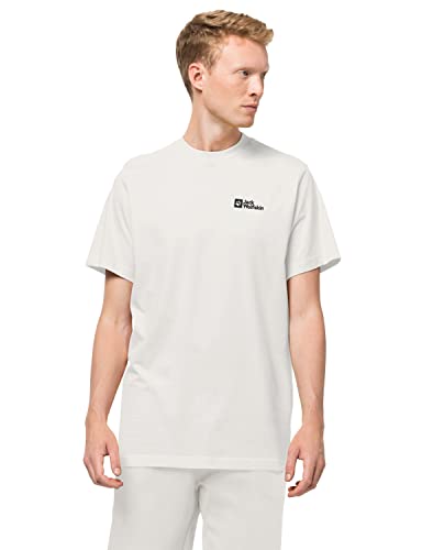 Jack Wolfskin Męski T-shirt Essential, biały, L