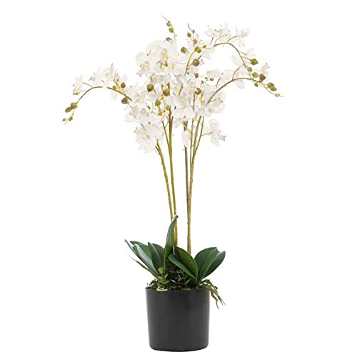 Leaf Design UK realistyczny sztuczny kwiat orchidei w doniczce