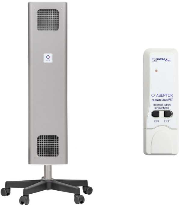 ASB-236M RC INOX mobilna lampa UV-C Aseptor Basic przepływowa z pilotem